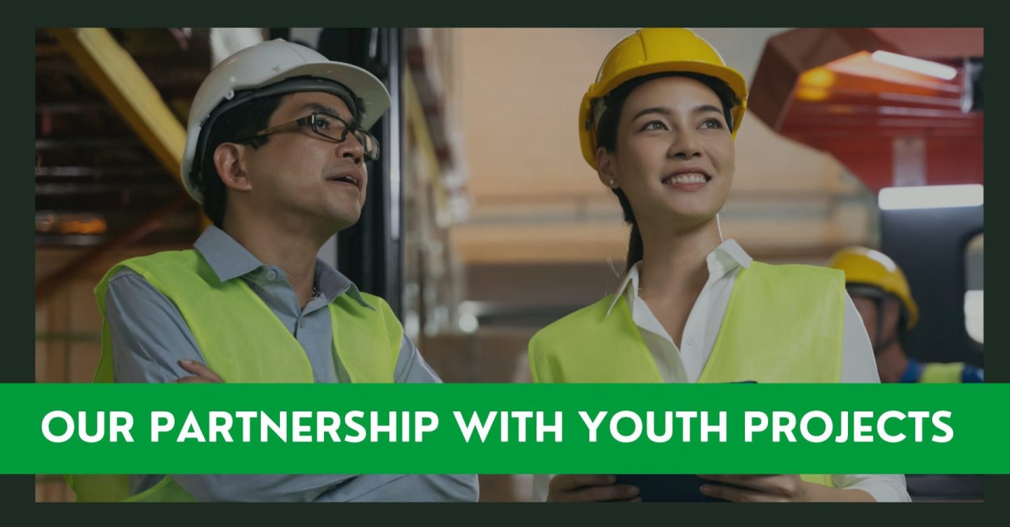 partnership with youth projects, collaboration and support for young people.