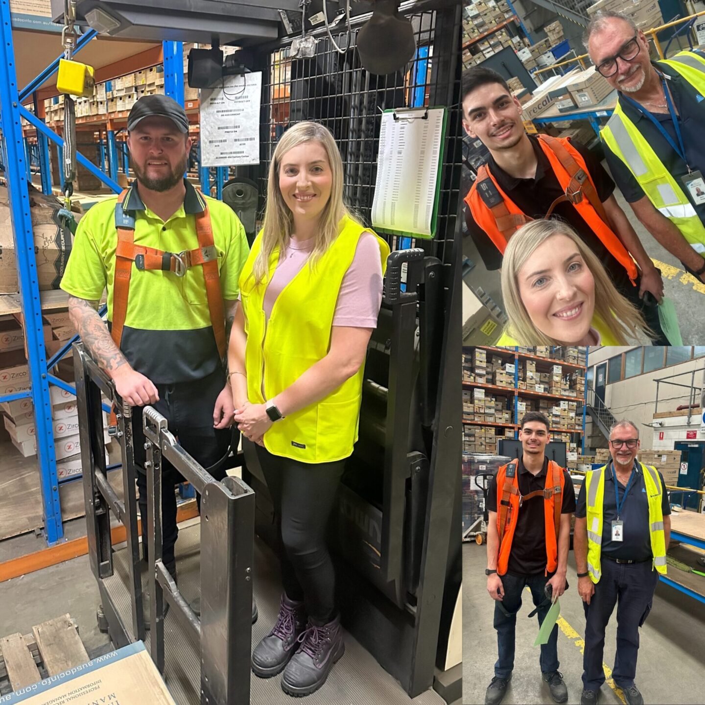 Our History 13 jaylene getting forklift demonstration